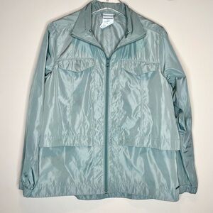 New Balance Women's Sage Green Windbreaker Light Jacket Size M